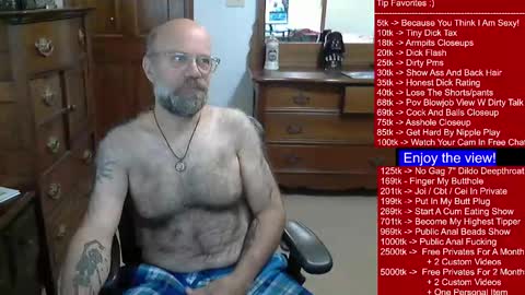 HairyDaddyBear69 online show from 01/02/25, 04:15