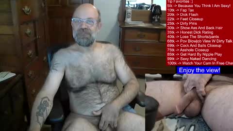 HairyDaddyBear69 online show from 01/05/25, 03:44