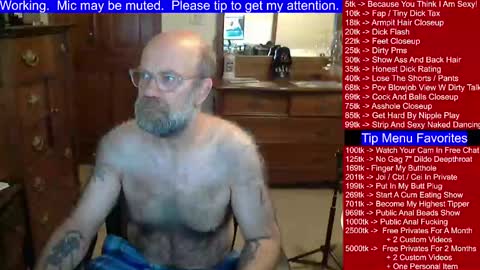 HairyDaddyBear69 online show from 01/09/25, 01:01