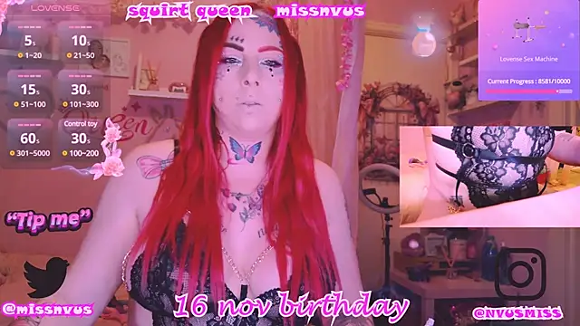 Squirtqueenmissnvus online show from 11/10/24, 09:14