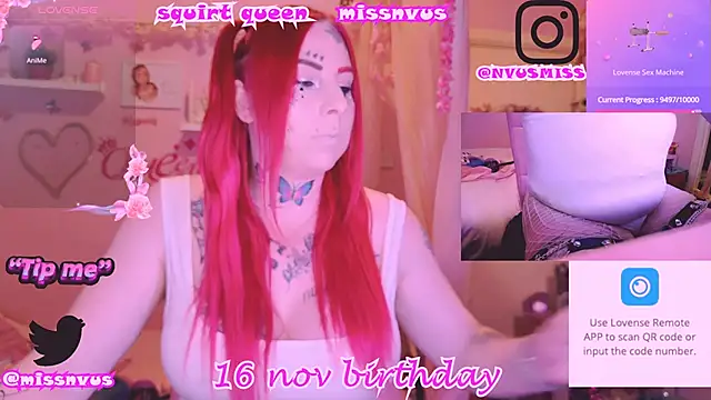 Squirtqueenmissnvus online show from 11/17/24, 01:17